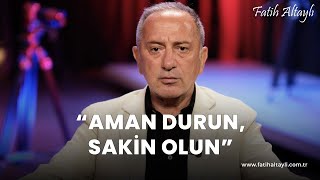 Fatih Altaylı yorumluyor Kayseri ve sonrası quotAman durun sakin olunquot [upl. by Ashman]