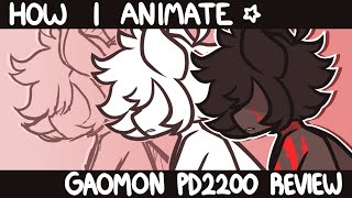 How I Animate  GAOMON PD2200 Drawing Tablet Review [upl. by Behah117]