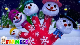 Família De Dedo De Boneco de Neve  Canções De Natal Para Crianças [upl. by Osterhus]