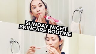 Sunday Night Microdermabrasion Skincare Routine  LookMazing [upl. by Yrro]