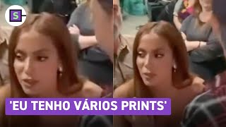 Anitta expõe suposto golpe de fã no meio de multidão Já vi vários prints [upl. by Amhsirak]