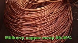 Millberry copper Scrap 9999 Purity for Sale [upl. by Yral]