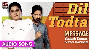 Dil Todta  Sudesh Kumari amp Veer Davinder  Superhit Punjabi Duets Songs  Priya Audio [upl. by Htebharas]