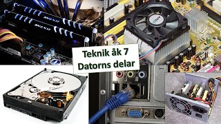 Lektion 2  Teknik för högstadiet  Datorns delar [upl. by Riamu]