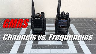 GMRS Channels vs Frequencies [upl. by Gavrilla]