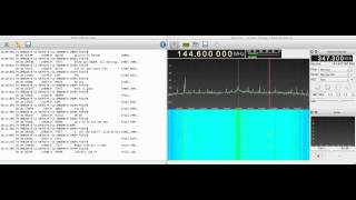 GQRX  RTLSDR decoding AFSK1200 from a local repeater [upl. by Debor466]