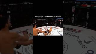 What is the rule of being knocked out cause this guy got knocked out 4 times in 15 sec 👽 [upl. by Sapers]