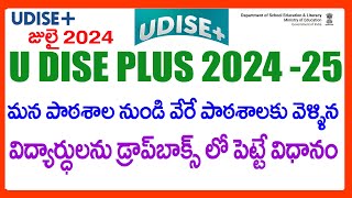 HOW TO PUT STUDENTS IN DROP BOX IN U DISE PLUS 2024  DROP BOX PROCESS U DISE PLUS 2024 [upl. by Cohdwell327]