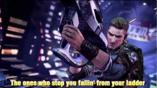 Borderlands 2 opening song Short Change Hero Lyrics [upl. by Elpmid]