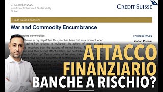 ATTACCO FINANZIARIO SENZA PRECEDENTI LE BANCHE SAREBBERO A RISCHIO [upl. by Zuzana]