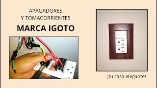 CONEXIÓN ELÉCTRICA DE RECÁMARA Y ESTUDIO  APAGADORES Y TOMACORRIENTES MARCA IGOTO [upl. by Gordon980]