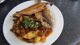 Receta de Revuelto de Chuño con Trucha Frita 😋 🐟 [upl. by Hirsh]