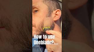 How to shave using OneBlade beard shaver trimmer 👆LINK 👆 [upl. by Jenda]