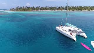 SAN BLAS SAILING PANAMA VIDEO CATAMARAN TI KAY [upl. by Lam]