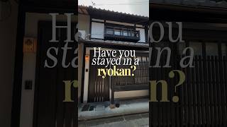 Out first ryokan experience in Kyoto Japan kyoto ryokan japantravel [upl. by Alihs]