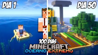 100 DIAS en un MUNDO SOLO de OCÉANO EXTREMO en Minecraft Extremo EP2 [upl. by Edaj]