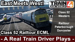 A Train Driver Plays  East Meets West Class 52 Railtour Peterborough to Doncaster ECML [upl. by Curley]