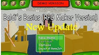 New update  Good Ending Baldis Basics in Education and Learning RPG Maker Edition Demo [upl. by Rosemarie397]