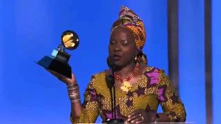 Grammy 2016 Angélique Kidjo Best World Music Album 58th GRAMMYs [upl. by Nava]