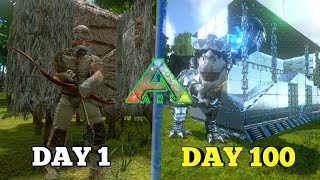 SURVIVING 100 DAYS ARK MOBILE HARDCORE  EPISODE 1 DAY 1 TO 10 [upl. by Harwell]