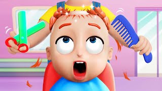 Babys First Haircut Song ✂️ Hair cutting cartoon  More Bibiberry Nursery Rhymes amp Kids Songs [upl. by Hsak811]