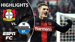 Bayer Leverkusen vs SC Paderborn  German Cup Highlights  ESPN FC [upl. by Iclehc]