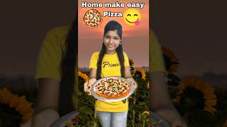 😋Home made easy Pizza 🤤shorts food pizza [upl. by Goldia]