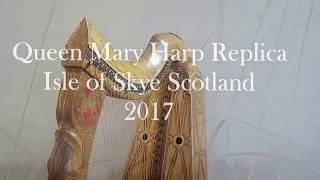 Queen Mary Replica Scottish Clarsach Wire Harp  Fiskavaig Isle of Skye [upl. by Sevart48]