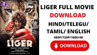 How to download Liger movie full HD 4k httpssdmoviespointtoday [upl. by Basil]