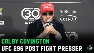 Colby Covington quotI dont regret my Leon Edwards dad comments  I want to fight Wonderboyquot [upl. by Madelina]