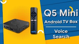 Q5 Mini  Voice control android TV Box  Budget friendly  Real informative review [upl. by Shermie]