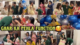 Ghar ka Pehla Function🥰 vlog vihaannjasleen jahaann rokafied [upl. by Neau315]