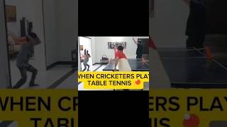 When CRICKETERS play table tennis 🏓😂🏏 cricket tabletennis shorts [upl. by Zetrok176]