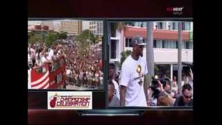 June 25 2012  2012 Miami Heat Championship Parade amp InArena Celebration 3of9 [upl. by Bibeau]