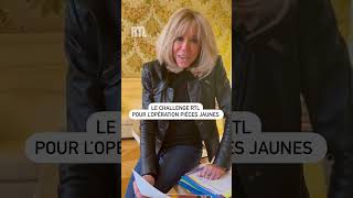 Brigitte Macron lance Le Challenge RTL pour lopération Pièces Jaunes [upl. by Nodnab]