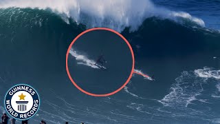 Largest Wave Surfed  Guinness World Records [upl. by Anifad]