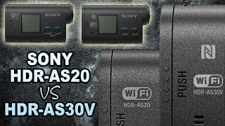 Sony Action Cam HDRAS20 vs HDRAS30V Spec comparison [upl. by Hallam437]