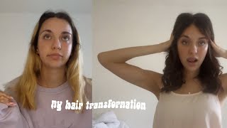 my hair transformation blonde to brunette [upl. by Shell450]