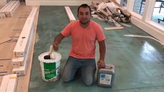 COMO PREPARA PISO DE CONCRETO PARA INSTALAR PISOS DE MADERA [upl. by Adnahsat]