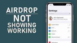 How To Fix Airdrop Not Showing  Working on iPhone [upl. by Meredith]