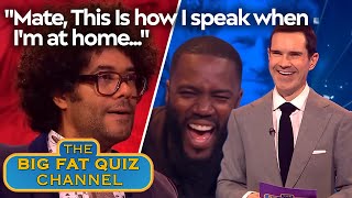 Richard Ayoades Real Voice Has Mo Gilligan In Near Tears  Big Fat Quiz [upl. by Nelyag]