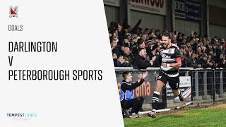 Goals Darlington v Peterborough Sports  National League North [upl. by Ladnik542]