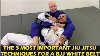 The 3 Most Important Jiu Jitsu Techniques For A BJJ White Belt by John Danaher [upl. by Ingelbert]