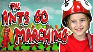 The Ants Go Marching  Nursery Rhyme  Kid Friendly  Educational [upl. by Netsyrc]