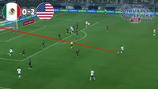 Tyler Adams With a rocket goal 🚀🔥 USA vs Mexico Concacaf Nations League Final  USA 20 Mexico Final [upl. by Delwyn]