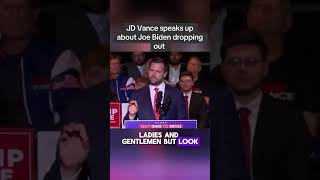 JD Vance speaks up about Joe Biden dropping out 😂 [upl. by Dunning]