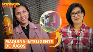 Juguerías Disfruta Azucena Gutierrez habla de su negocio y la maquina inteligente de jugos [upl. by Lahcym]