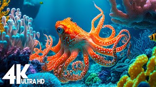 24 HOURS of 4K Underwater Wonders  Relaxing Music  The Best 4K Sea Animals for Relaxation [upl. by Arinaj964]