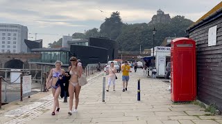 Folkestone beach walk England Kent 🇬🇧 06092021 [upl. by Aihselef848]