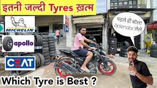 इतनी जल्दी New Tyre 😡 खर्चा ही है बस TVS Apache तो 🤬 [upl. by Foah]